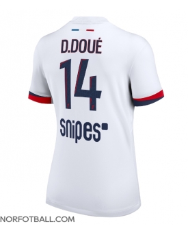 Billige Fotballdrakt Paris Saint-Germain Desire Doue #14 Replika Bortedrakt Dame 2025-26 Kortermet